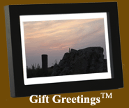 Image of a framed Gift Greetings depicting the Dusk at the Jersey Shore print