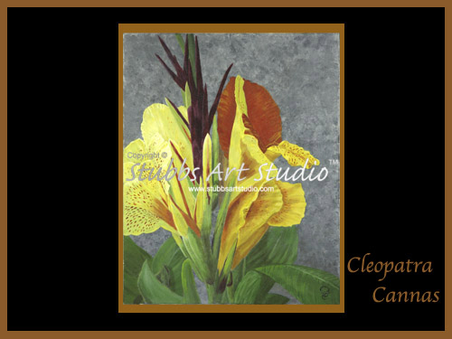This is the enlarged image of the Cleopatra Canas Fine Art Print
