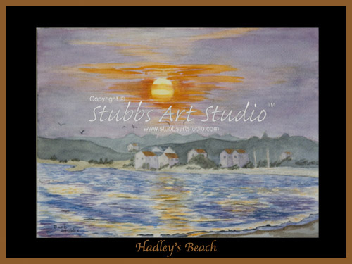 This is the enlarged image of the Hadleys Beach Fine Art Print