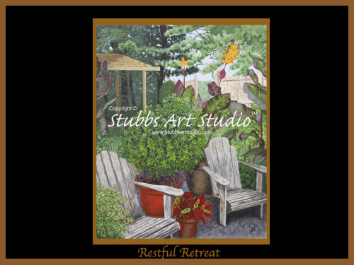 This is the enlarged image of the Restful Retreat Fine Art Print