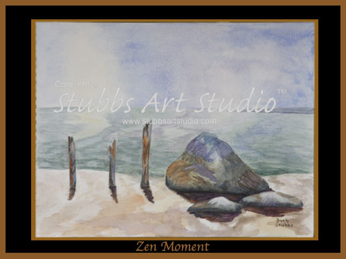 This is the enlarged image of the Zen Moment Art Print